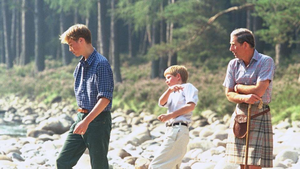 charles, william harry photocall in balmoral