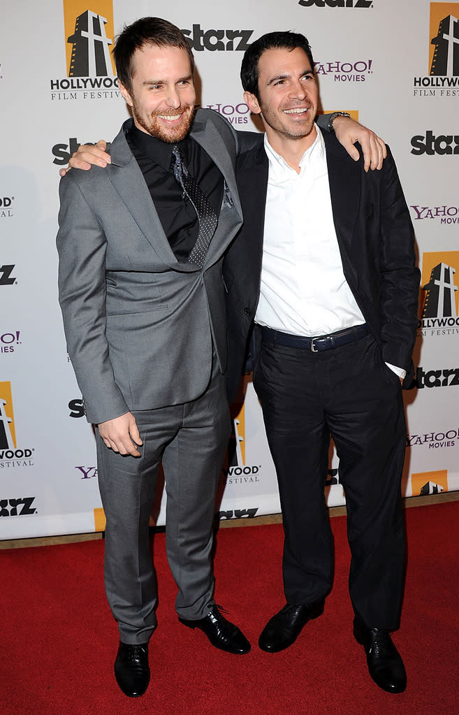 2010 Hollywood Awards Sam Rockwell Chris Messina