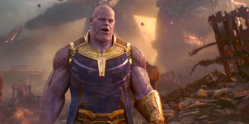 Thanos on Titan Avengers Infinity War trailer