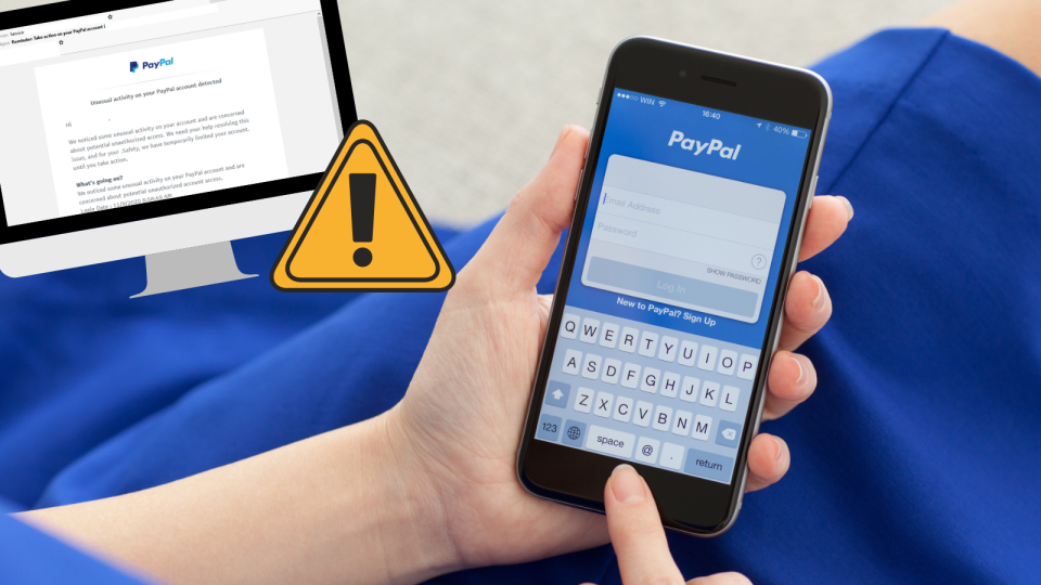 A new Paypal scam is doing the rounds. (Source: Mailguard, Getty)
