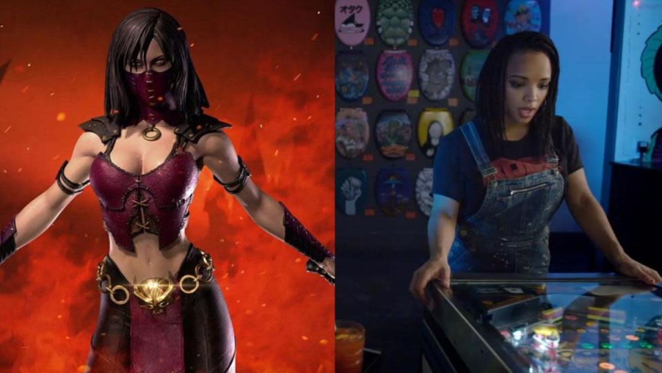 Mileena and Sisi Stringer side by side