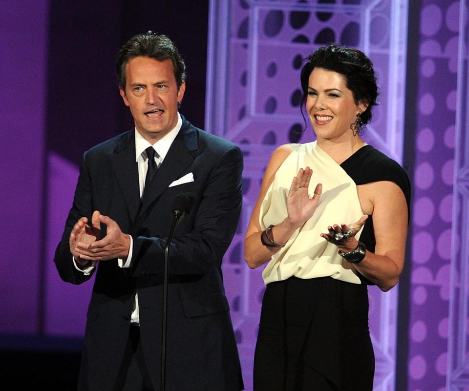 Matthew Perry and Lauren Graham pictured together in 2010 (Getty Images)