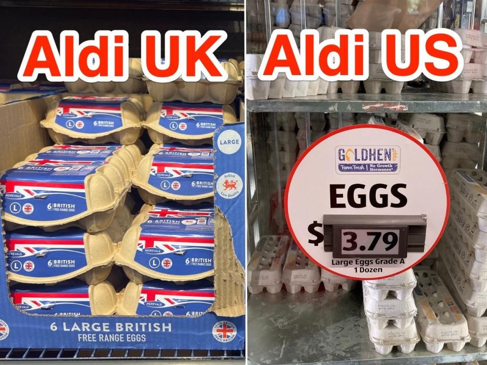 Insider reporters visited the Aldi in the UK and in the US.