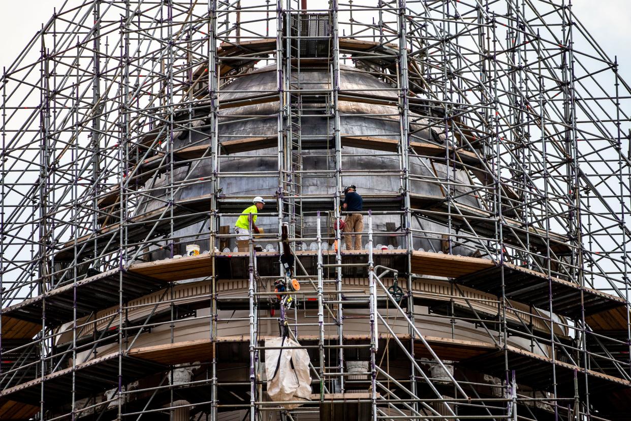 The Old State Capitol reopened to visitors in July 2021 after being closed for several months for repairs and a restoration project. Gov. JB Pritzker announced Friday $15 million will go toward preservation of the historic building.