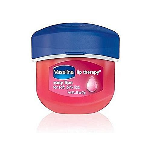 1) Vaseline Lip Therapy Tinted Lip Balm Mini in Rosy