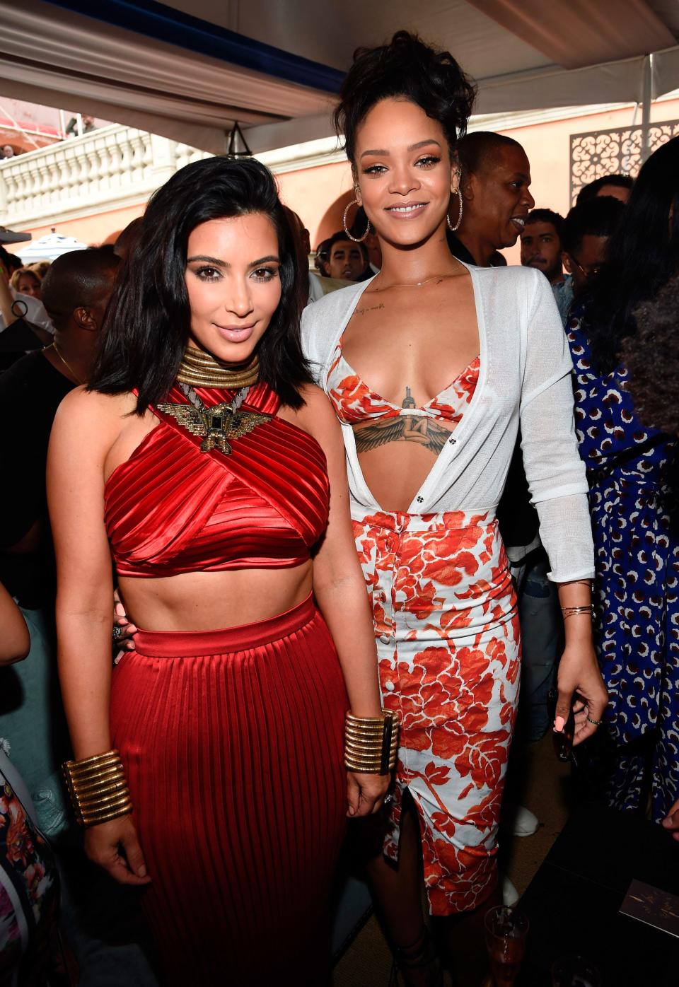 Kim Kardashian and Rihanna