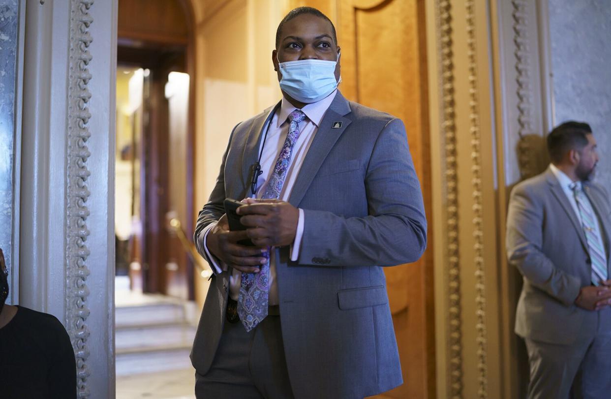 Capitol Police officer Eugene Goodman, who diverted rioters away from senators during the Jan. 6 storming of the Capitol