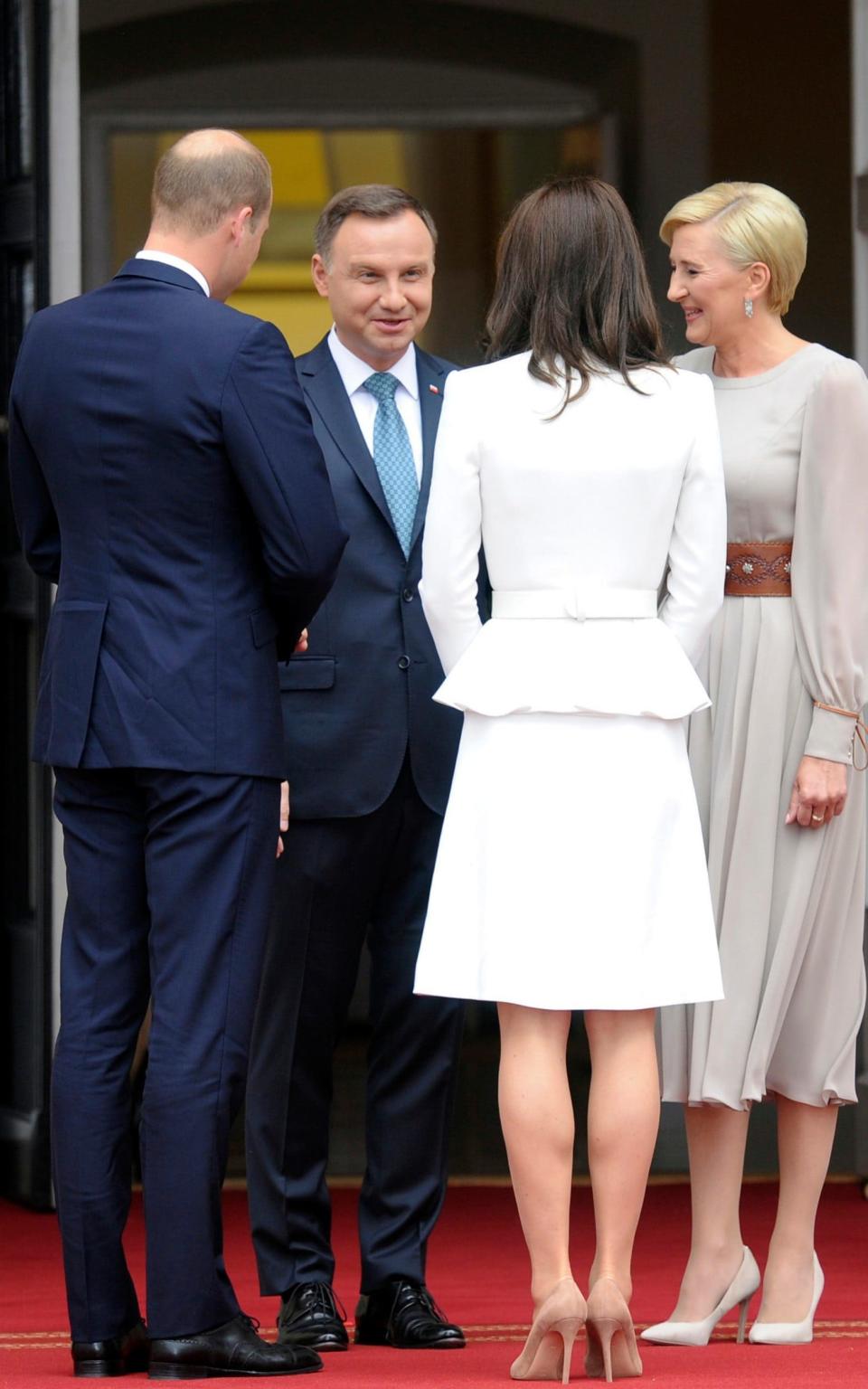 A view of the back of Kate's coat - Credit: AP