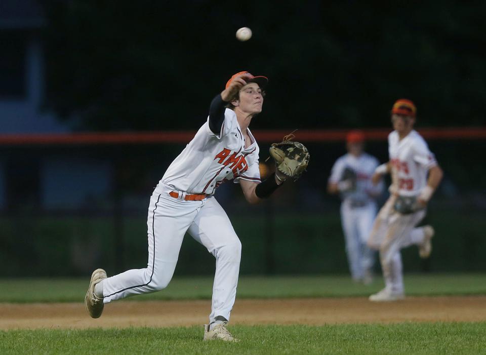 Freshman Max Martin is slowly getting the hang of playing third base for the Ames baseball team. Martin has been a huge addition to the Little Cyclones in 2024.