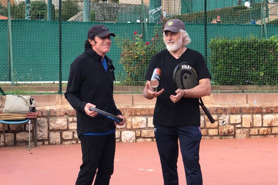 Guillermo Vilas y Eduardo Puppo, en Montecarlo, en el último encuentro entre ambos