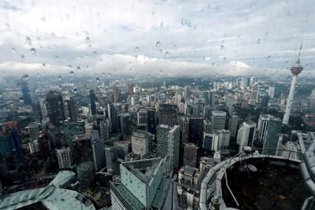 A view of the Kuala Lumpur city skyline in Malaysia