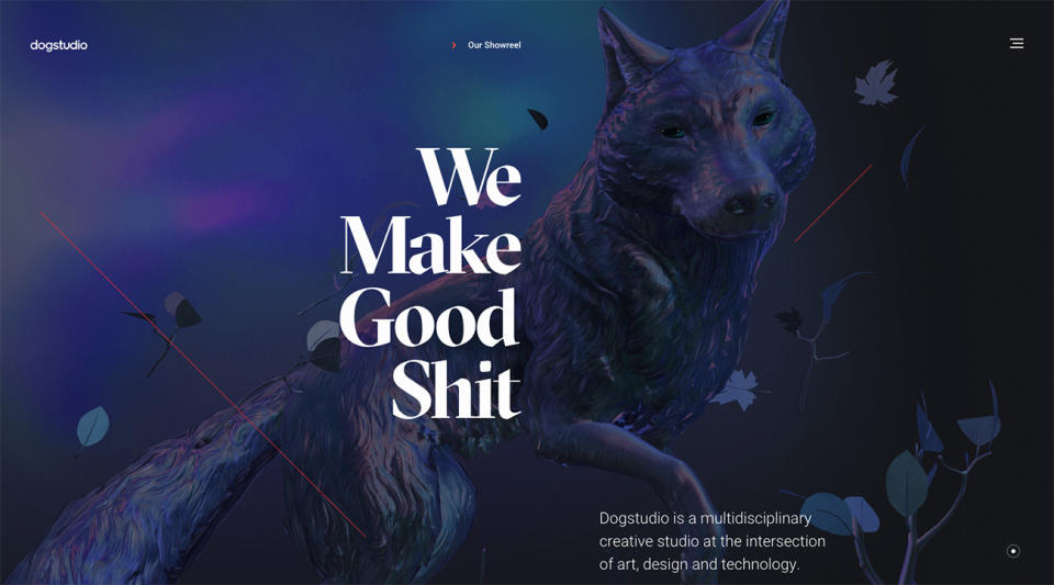 Parallax scrolling:  DogStudio