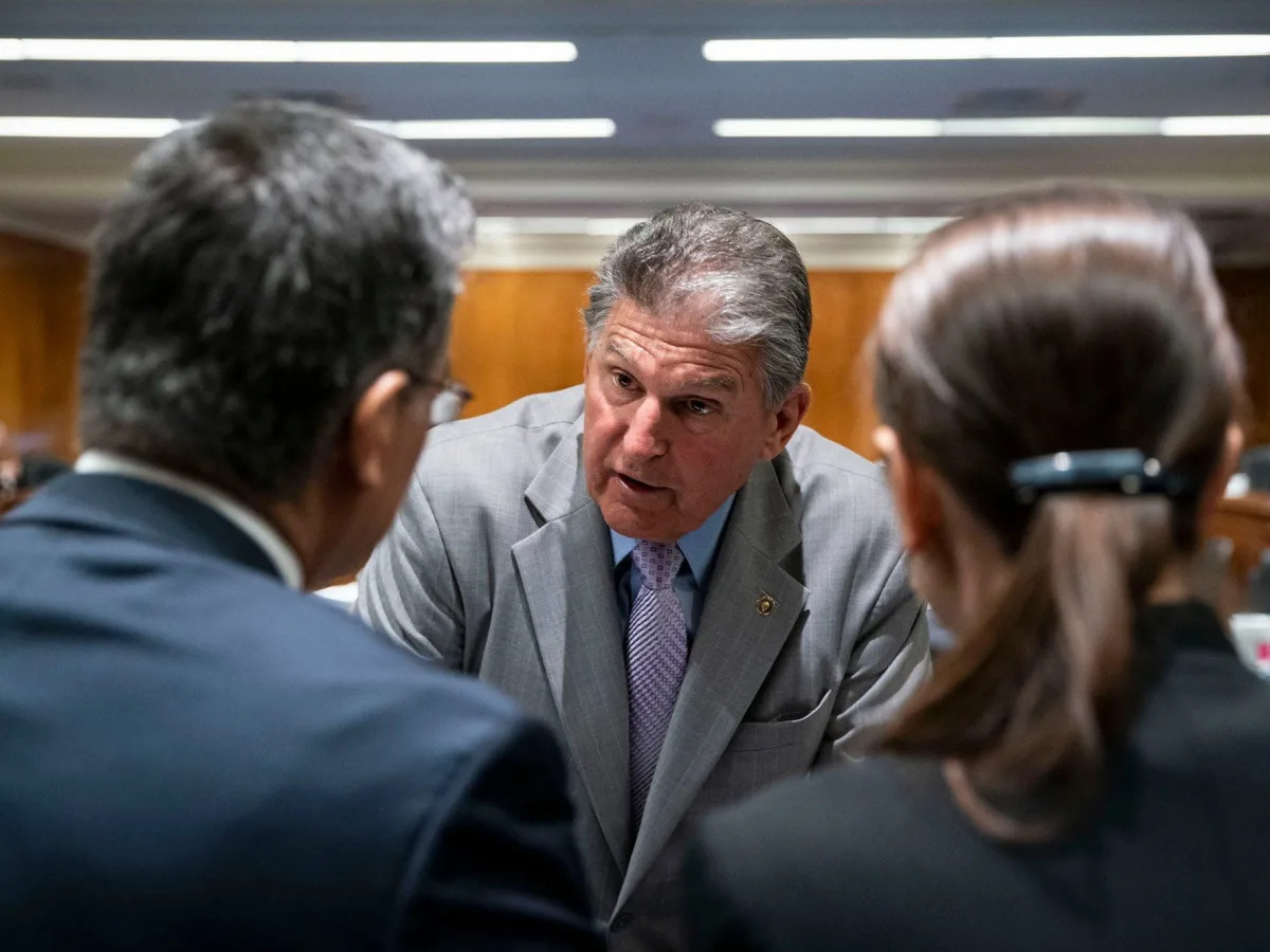 Negotiating with Manchin is like playing on an 'Etch A Sketch' because his opinion changes based on the last person he talked to, Democrats say
