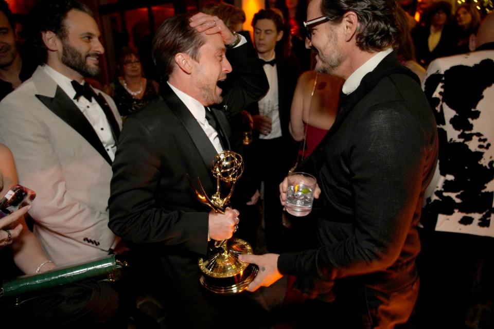 kieran culkin and pedro pascal at hbo max post emmys reception and party