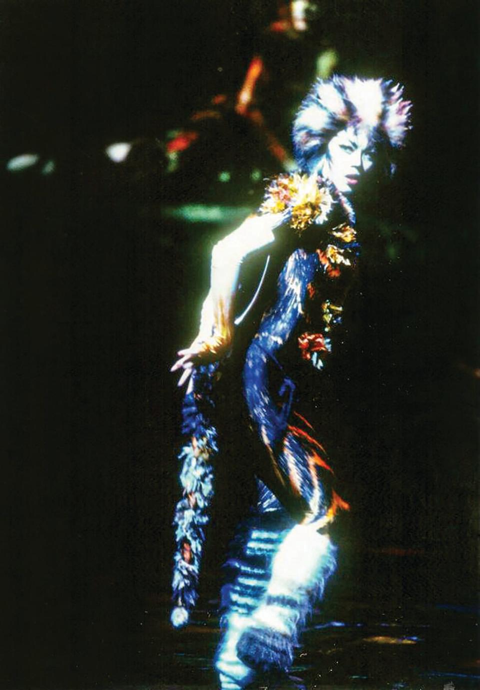 Emily Hsu plays the cat Demeter on Broadway’s Cats in 1997.
