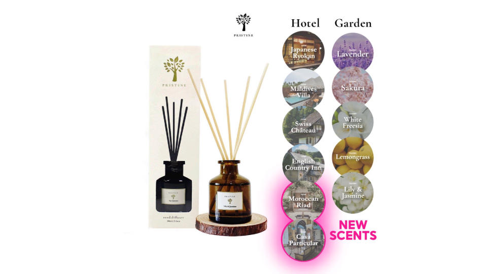 Pristine Essential Oil Reed Diffuser | 50ml. (Photo: Shopee SG)