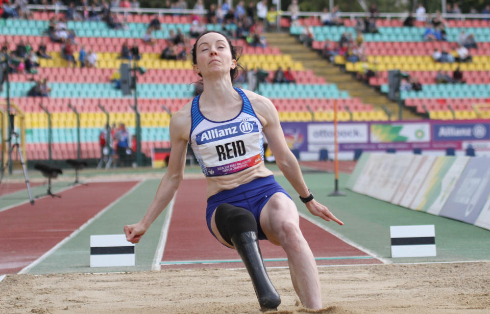 Reid went on to compete in the long jump in Berlin. Pic: Ben Booth Photography