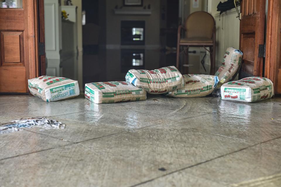 Heavy flooding is seen at Brandon Nursery Home in Brandon, Miss., Wednesday, August 24, 2022. The nursing home was evacuated earlier in the day due to flooding.