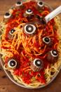 <p>Decorate ground beef meatballs with Ciliegine cheese and black olives to create the illusion of eyeballs in your pasta. </p><p><em><strong>Get the recipe at <a href="https://www.delish.com/cooking/recipe-ideas/a23712888/eyeball-pasta-halloween-dinner-recipe/" rel="nofollow noopener" target="_blank" data-ylk="slk:Delish;elm:context_link;itc:0;sec:content-canvas" class="link ">Delish</a>.</strong></em></p>