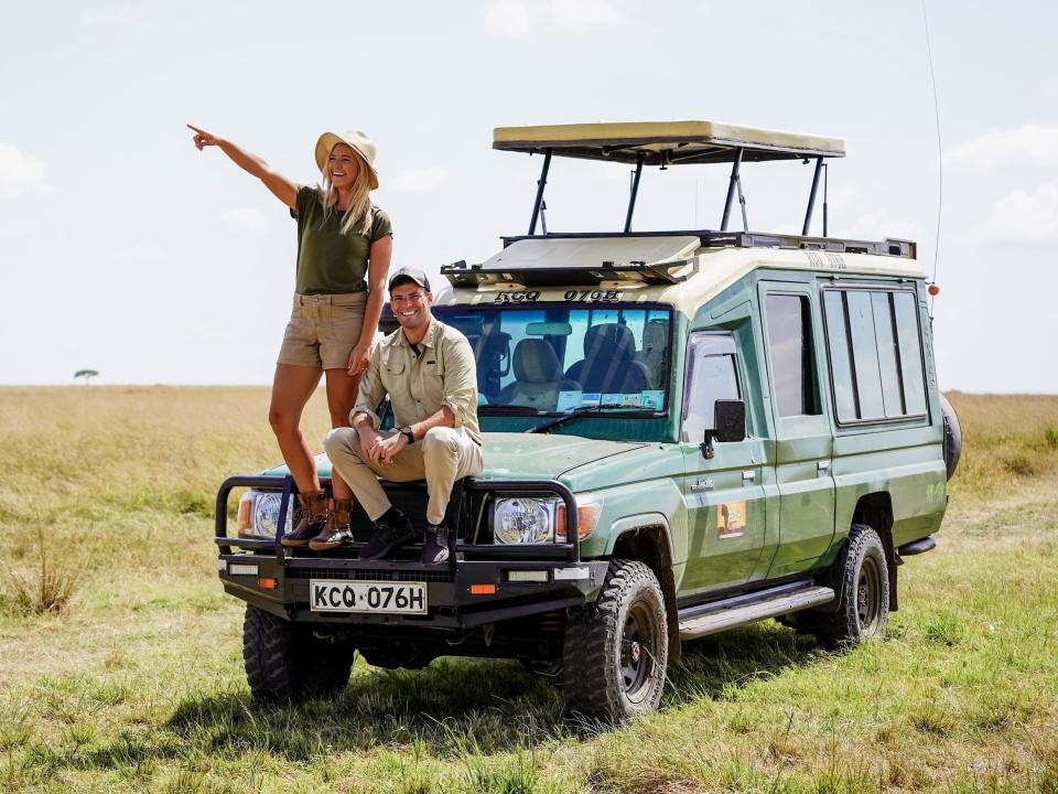 Couple in a safari