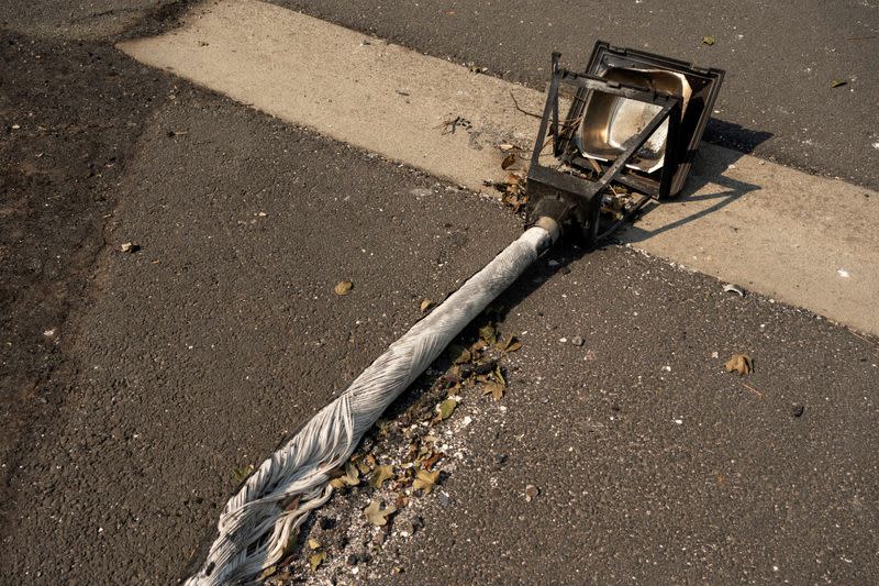 Destruction after wildfires in Oregon