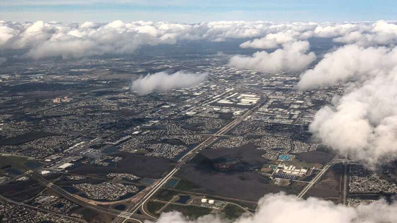 Aerial view of Florida