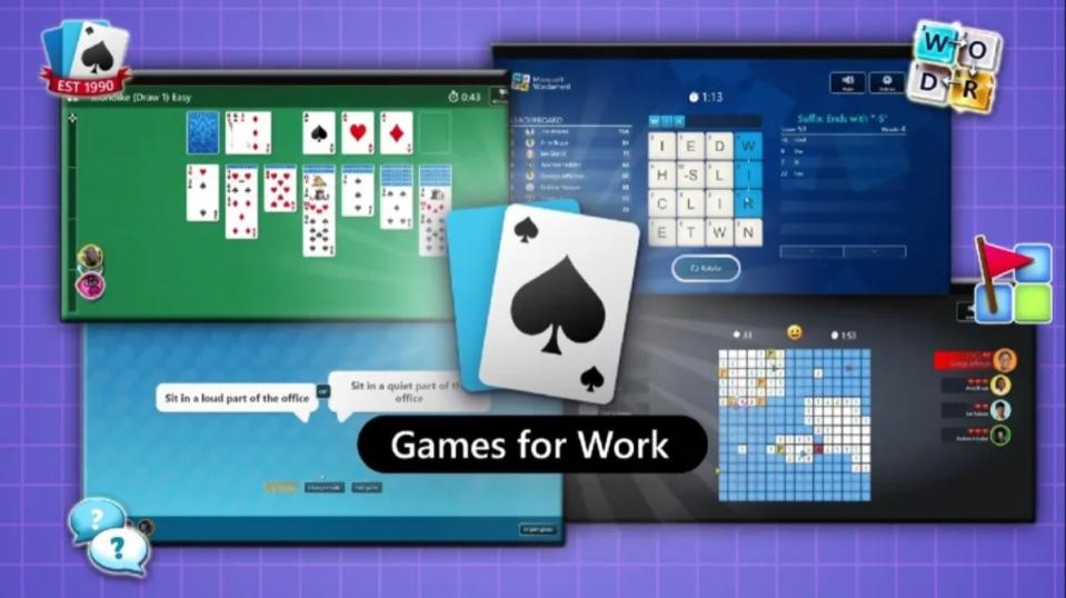 包含《接龍》、《踩地雷》，微軟正式在Microsoft Teams增加可促進員工互動的遊戲功能