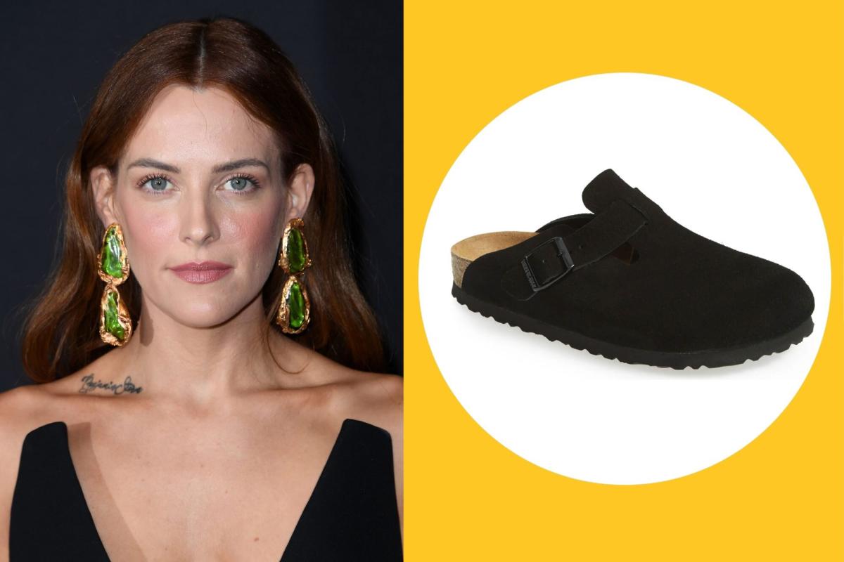 celebrity birkenstock shearling