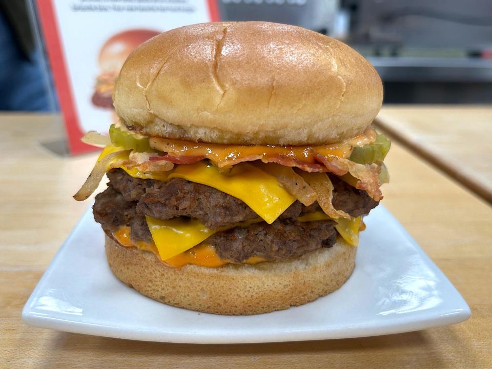 Bacon Double Smashed Jack Burger by Jack in the Box