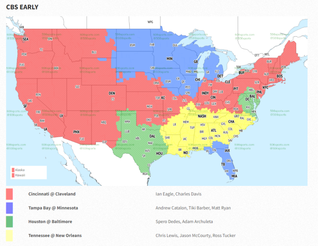 nfl coverage maps week 1