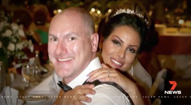 Photos have emerged of the couple at their dream wedding in Bali just 12 months ago. Source: 7News/ Supplied