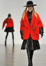 <b><b>London Fashion Week AW13:</b> KTZ<br><br></b>The KTZ show is always a highlight and while we can't imagine us wearing a lot of all this - we look it for it's weird and wonderfulness anyway.<br><br>©Rex