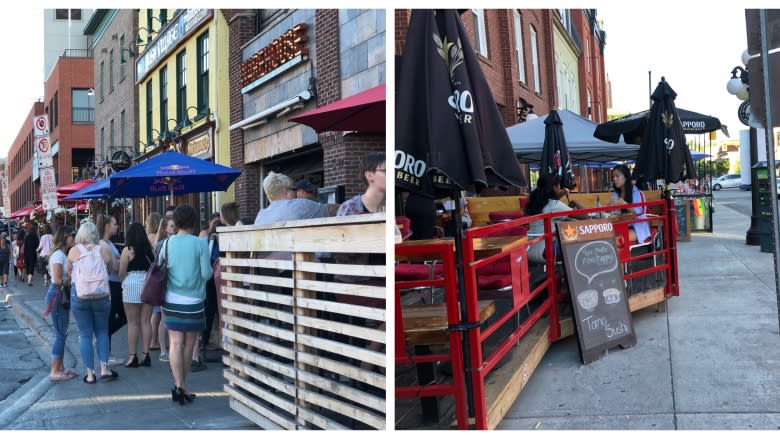 Patios causing pedestrian congestion in the ByWard Market