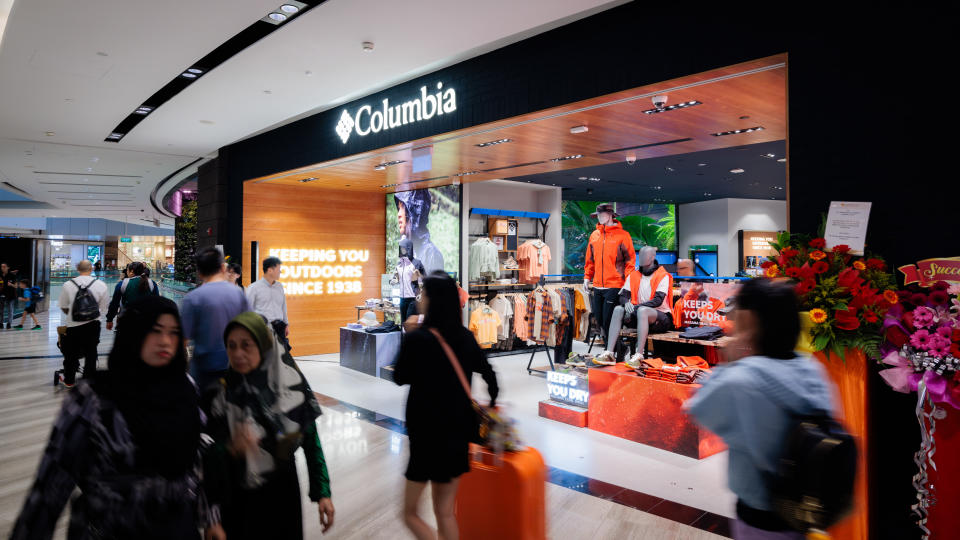 Columbia storefront at Jewel Changi (Photo: Columbia)