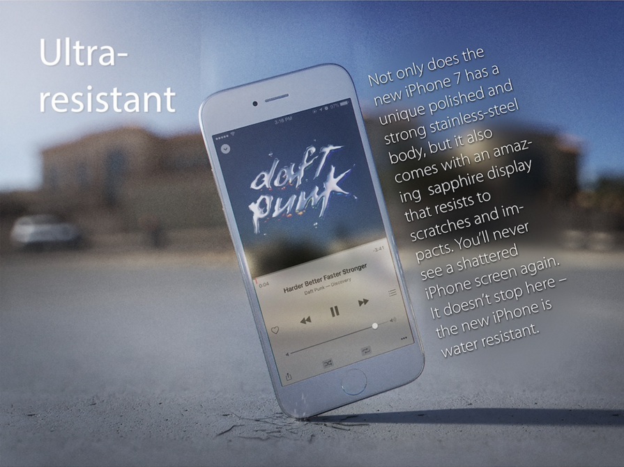 iPhone 7 Concept Scratch Resistant