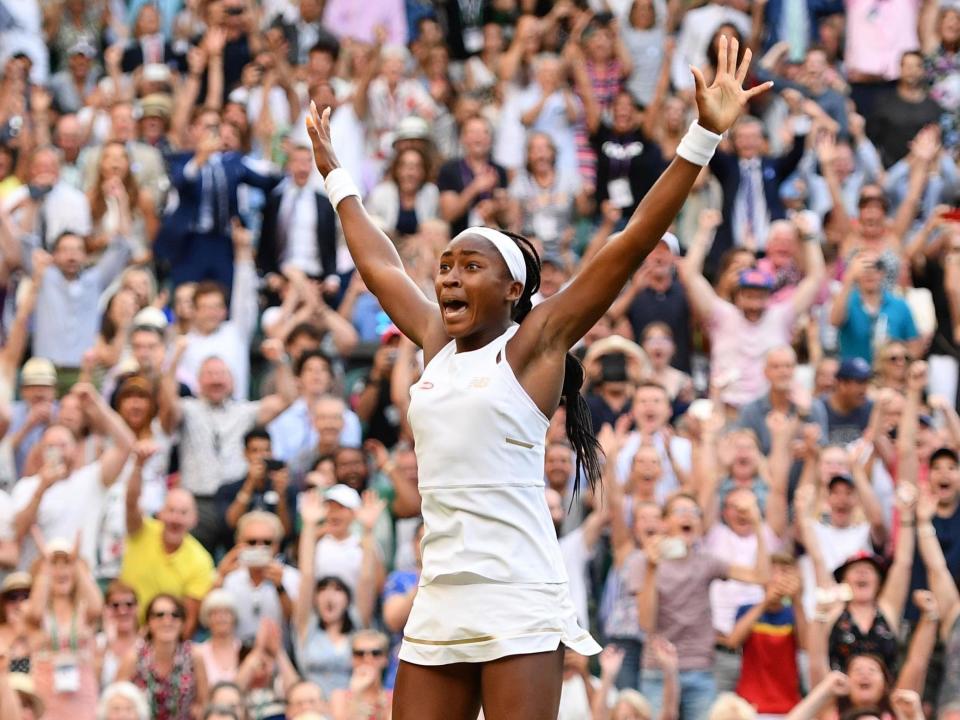 Cori "Coco" Gauff's parents have expressed their pride in their daughter on Instagram following the 15-year-old's fourth-round defeat at the Wimbledon Championships.No matter who goes home with the top prizes at this year's Wimbledon, one of the biggest talking points of the entire tournament is unquestionably the trajectory of teenage tennis player Gauff.Having entered the competition as a wildcard, the tennis star proceeded to knock out five-time Wimbledon women's singles champion Venus Williams in the first round.The teenager was eventually beaten by former world number one Simona Halep in the fourth round, receiving praise from high-profile celebrities including former US first lady Michelle Obama.Following Gauff's departure from Wimbledon, her parents, Corey and Candi Gauff, shared heartfelt messages on Instagram detailing the pride they feel in their daughter's performance at her first Grand Slam.> View this post on Instagram> > So proud of you!!!! You did great. The BEST IS YET TO COME!!!! Ok cocogauff> > A post shared by Candi Gauff (@candigauff) on Jul 8, 2019 at 8:35am PDT"So proud of you!!!! You did great," Gauff's mother's message reads. "The BEST IS YET TO COME!!!!"The former track and field star athlete shared a black-and-white photograph of Gauff taken as she celebrated her third-round victory against Polona Hercog, during which she came back from a set down to win the match.> View this post on Instagram> > I am proud of you @cocogauff ! Thank you everyone for your support! dreamBIG> > A post shared by Corey Gauff (@coreygauff) on Jul 9, 2019 at 2:18pm PDTCorey Gauff stated that he is "proud" in his daughter, using the hashtag "dreamBIG".The former college basketball player shared a selection of photographs taken during the tournament.Several people have praised Corey and Candi Gauff for the support they showed their teenage daughter during the most significant moment in her tennis career."Congratulations to Coco and the two people that have moulded her into the lovely young lady and spectacular athlete that she is today!!" one person commented on Instagram."I applaud you and your wife being present. It really does matter and it's wonderful to see," another added.To read all about the top feminist moments at this year's Wimbledon Championships, click here.For all the latest news on Wimbledon, click here.