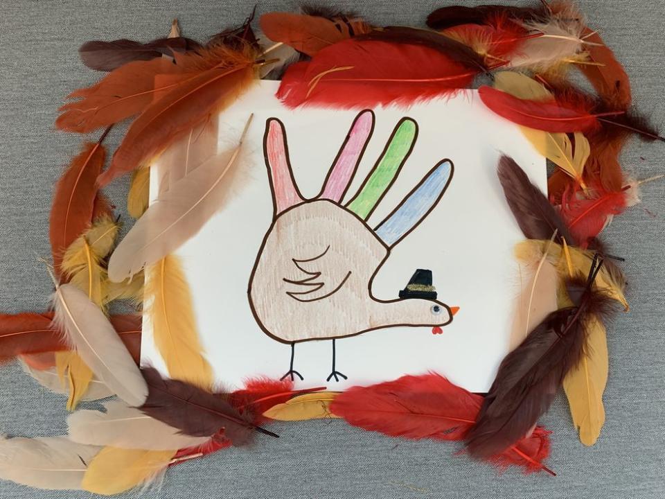 <p>Time everyone as they work to create a perfect hand turkey. The person who is fastest to complete it is the winner. Or, you can have all the adults draw, and have the kids be the judges!</p><p> <strong>Get the tutorial at <a href="https://www.goodhousekeeping.com/holidays/thanksgiving-ideas/g29194874/how-to-make-hand-turkey/" rel="nofollow noopener" target="_blank" data-ylk="slk:Good Housekeeping;elm:context_link;itc:0;sec:content-canvas" class="link ">Good Housekeeping</a>.</strong></p>