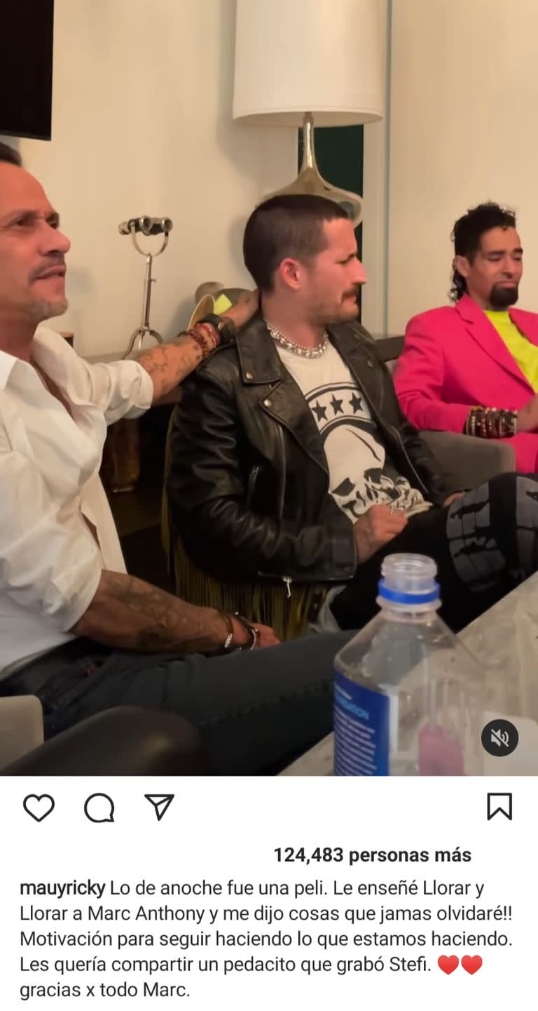 El agradecimiento de Mau y Ricky a Mac Anthony