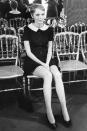 <p>Known for her effortless style, Farrow attended a fashion presentation in Paris in 1967 dressed in a trendy Peter Pan collared mini dress. </p>