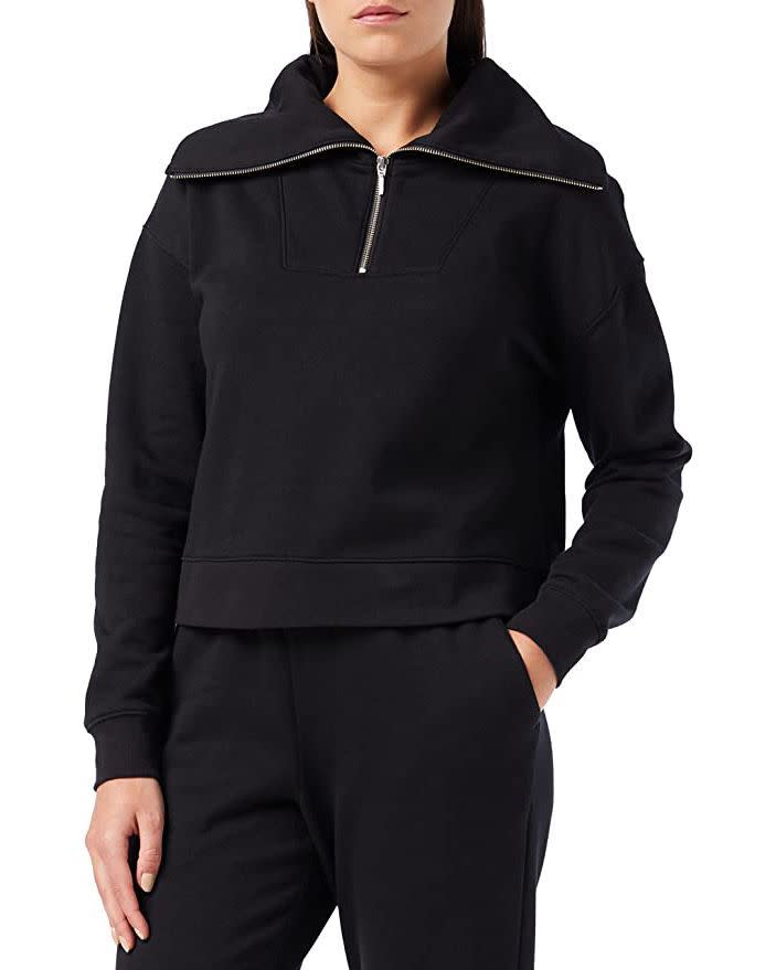 5) Super Soft Half Zip Long-Sleeve Sweatshirt