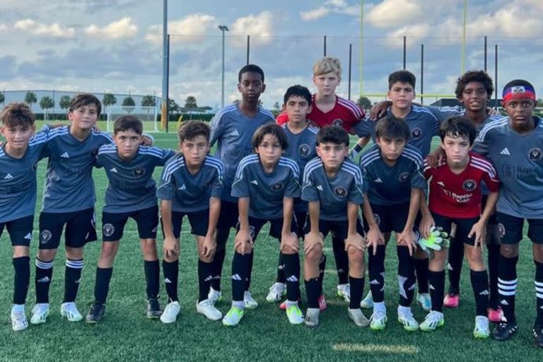 Thiago Messi debutó con el equipo sub-12 de la academia de Inter Miami