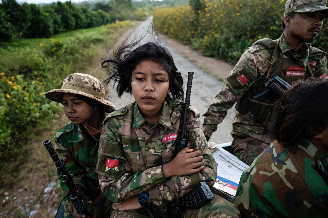 Image: TOPSHOT-MYANMAR-COUP-CONFLICT-WOMEN (STR / AFP - Getty Images)