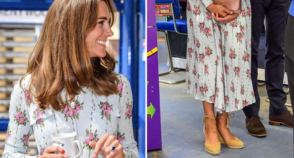 Kate Middleton wears Castaner wedges