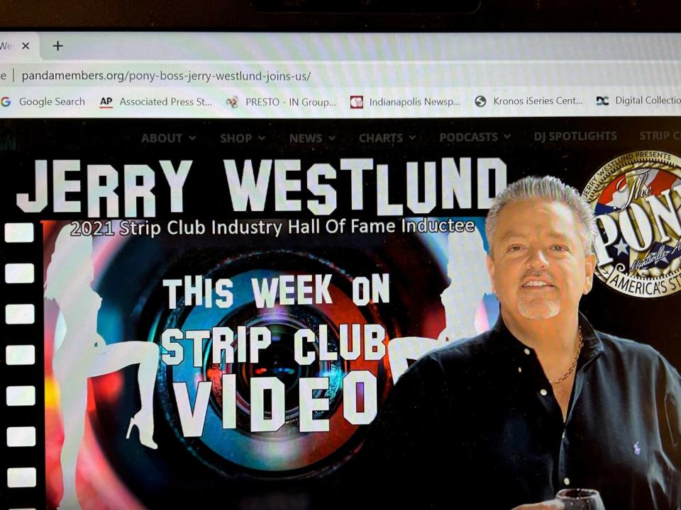 Charles G. "Jerry" Westlund, who holds an ownership stake in several Indianapolis area strip clubs, was featured last year on the Professional Adult Nightclub DJ Association (PANDA) website. The promotion for a 2021 video interview lists Westlund as a 2021 Strip Club Industry Hall of Fame inductee.