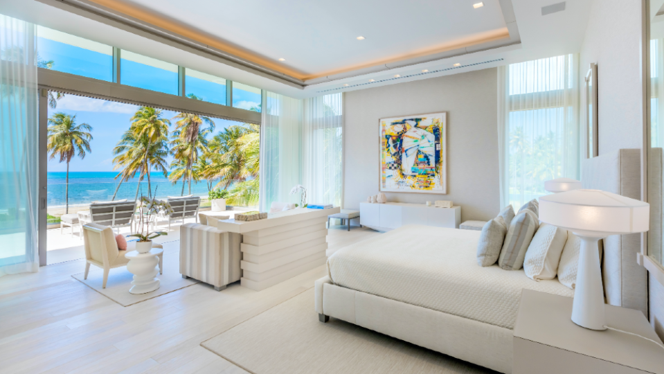 One of the five bedrooms. - Credit: St. Regis Bahia Beach Resort