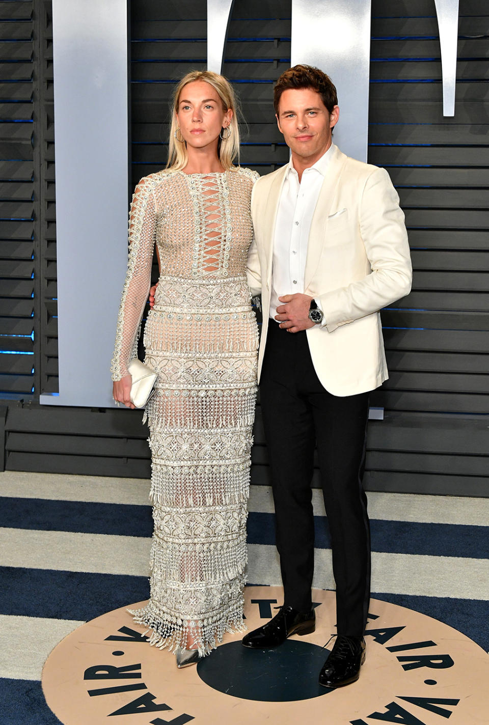 <p>Mardsen and the English singer-songwriter, a couple since 2015, made it a date night in white. (Photo: Dia Dipasupil/Getty Images) </p>