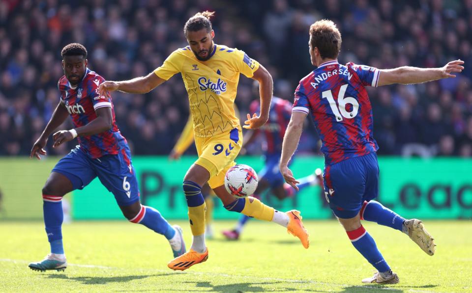 In a match light on goalmouth action Everton's returning Dominic Calvert-Lewin missed a decent chance for the visitors - Getty Images/Warren Little