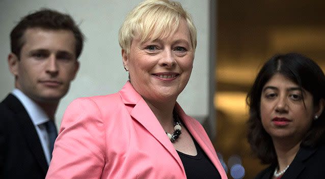 Angela Eagle has formally launched her bid to oust Labour leader Jeremy Corben. Photo: Getty Images