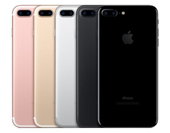 Apple's iPhone 7 Plus lineup.