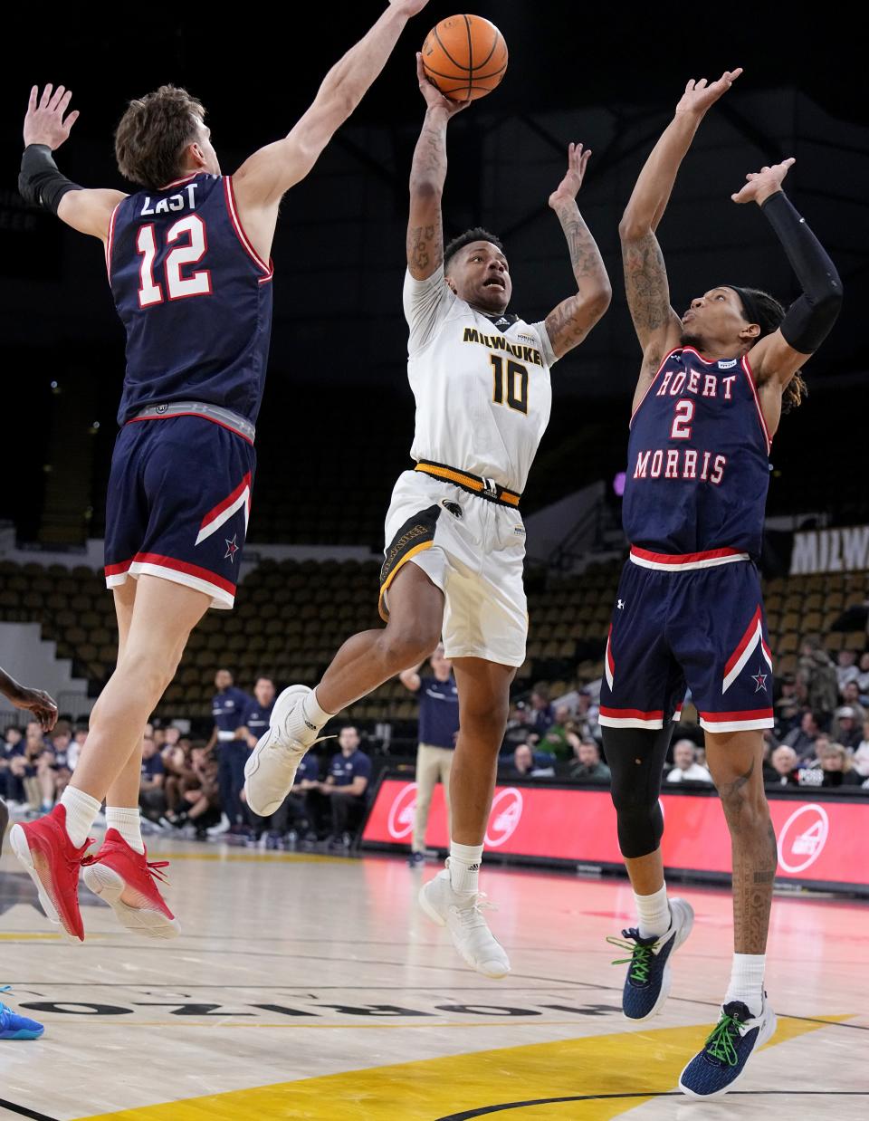 BJ Freeman (pictured here on Jan. 19) had a career game with 30 points, 11 assists and six rebounds to lead UWM past Youngstown State, 88-75, on Saturday night.